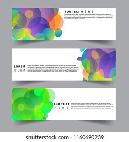 Vector abstract design banner web template. set of design brochure, banner, voucher vector template EPS 10.