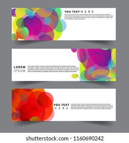 Vector abstract design banner web template. set of design brochure, banner, voucher vector template EPS 10.