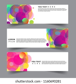 Vector abstract design banner web template. set of design brochure, banner, voucher vector template EPS 10.