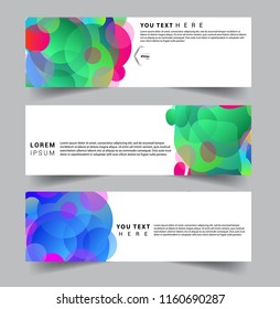 Vector abstract design banner web template. set of design brochure, banner, voucher vector template EPS 10.