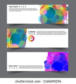 Vector abstract design banner web template. set of design brochure, banner, voucher vector template EPS 10.