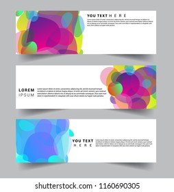 Vector abstract design banner web template. set of design brochure, banner, voucher vector template EPS 10.