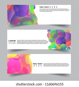 Vector abstract design banner web template. set of design brochure, banner, voucher vector template EPS 10.
