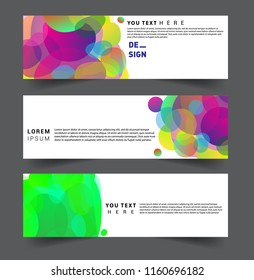 Vector abstract design banner web template. set of design brochure, banner, voucher vector template EPS 10.

