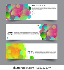 Vector abstract design banner web template. set of design brochure, banner, voucher vector template EPS 10.
