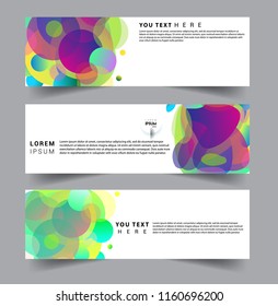Vector abstract design banner web template. set of design brochure, banner, voucher vector template EPS 10.
