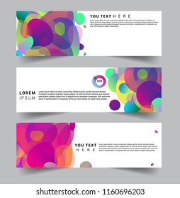 Vector abstract design banner web template. set of design brochure, banner, voucher vector template EPS 10.
