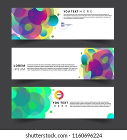 Vector abstract design banner web template. set of design brochure, banner, voucher vector template EPS 10.

