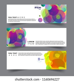 Vector abstract design banner web template. set of design brochure, banner, voucher vector template EPS 10.
