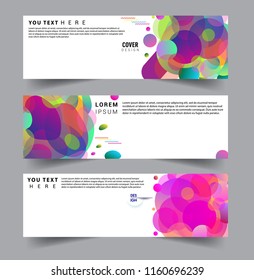 Vector abstract design banner web template. set of design brochure, banner, voucher vector template EPS 10.
