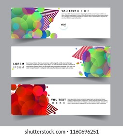 Vector abstract design banner web template. set of design brochure, banner, voucher vector template EPS 10.
