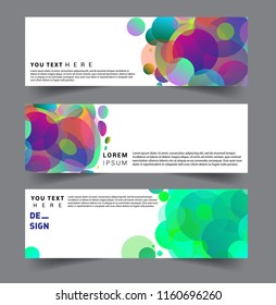 Vector abstract design banner web template. set of design brochure, banner, voucher vector template EPS 10.
