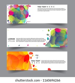 Vector abstract design banner web template. set of design brochure, banner, voucher vector template EPS 10.
