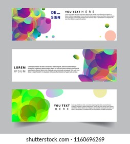 Vector abstract design banner web template. set of design brochure, banner, voucher vector template EPS 10.
