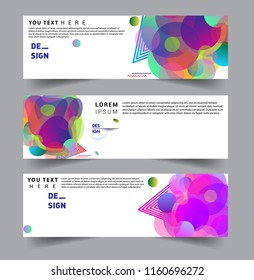 Vector abstract design banner web template. set of design brochure, banner, voucher vector template EPS 10.

