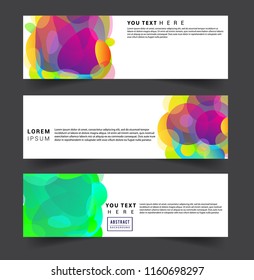 Vector abstract design banner web template. set of design brochure, banner, voucher vector template EPS 10.
