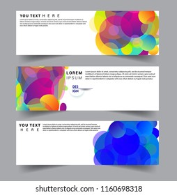 Vector abstract design banner web template. set of design brochure, banner, voucher vector template EPS 10.
