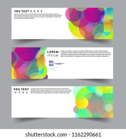 Vector abstract design banner web template. set of design brochure, banner, voucher vector template EPS 10.
