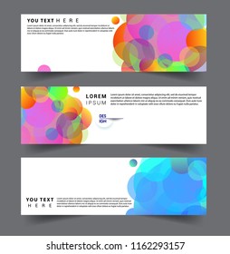 Vector abstract design banner web template. set of design brochure, banner, voucher vector template EPS 10.
