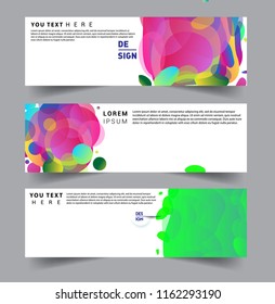 Vector abstract design banner web template. set of design brochure, banner, voucher vector template EPS 10.
