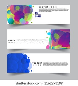 Vector abstract design banner web template. set of design brochure, banner, voucher vector template EPS 10.
