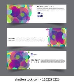 Vector abstract design banner web template. set of design brochure, banner, voucher vector template EPS 10.
