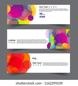 Vector abstract design banner web template. set of design brochure, banner, voucher vector template EPS 10.

