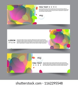 Vector abstract design banner web template. set of design brochure, banner, voucher vector template EPS 10.
