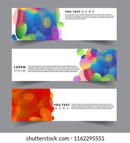 Vector abstract design banner web template. set of design brochure, banner, voucher vector template EPS 10.
