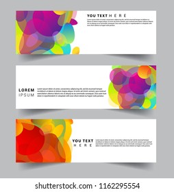 Vector abstract design banner web template. set of design brochure, banner, voucher vector template EPS 10.
