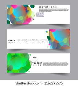 Vector abstract design banner web template. set of design brochure, banner, voucher vector template EPS 10.
