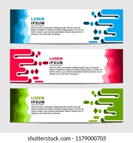 Vector abstract design banner web template