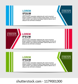 Vector abstract design banner web template