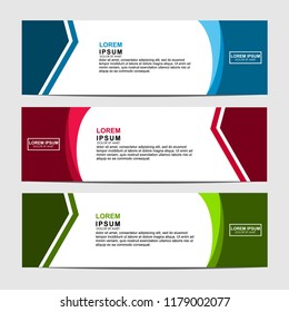Vector abstract design banner web template