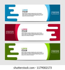 Vector abstract design banner web template