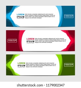 Vector abstract design banner web template