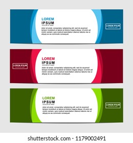 Vector abstract design banner web template