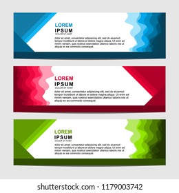 Vector abstract design banner web template