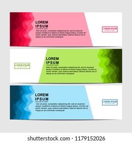 Vector abstract design banner web template
