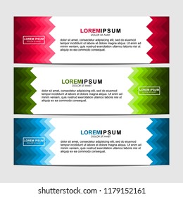 Vector abstract design banner web template
