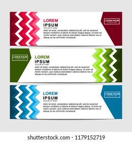 Vector abstract design banner web template