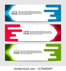 Vector abstract design banner web template