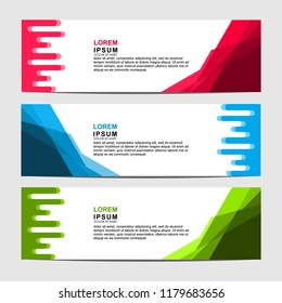 Vector abstract design banner web template