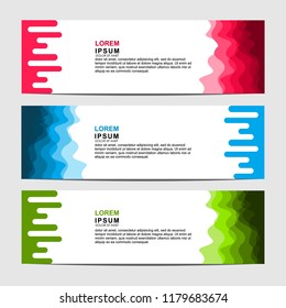 Vector abstract design banner web template