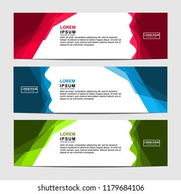 Vector abstract design banner web template