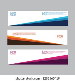 Vector abstract design banner web template