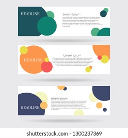 Vector abstract design banner web template for your design eps 10