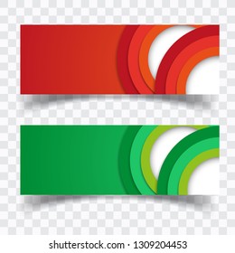 Vector abstract design banner web template