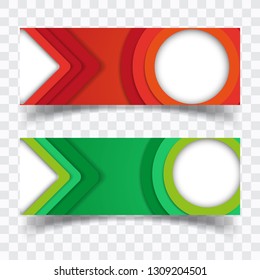 Vector abstract design banner web template
