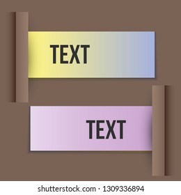 Vector abstract design banner web template.